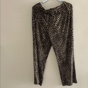 Robert Louis Brown and Black Wide Leg Pants